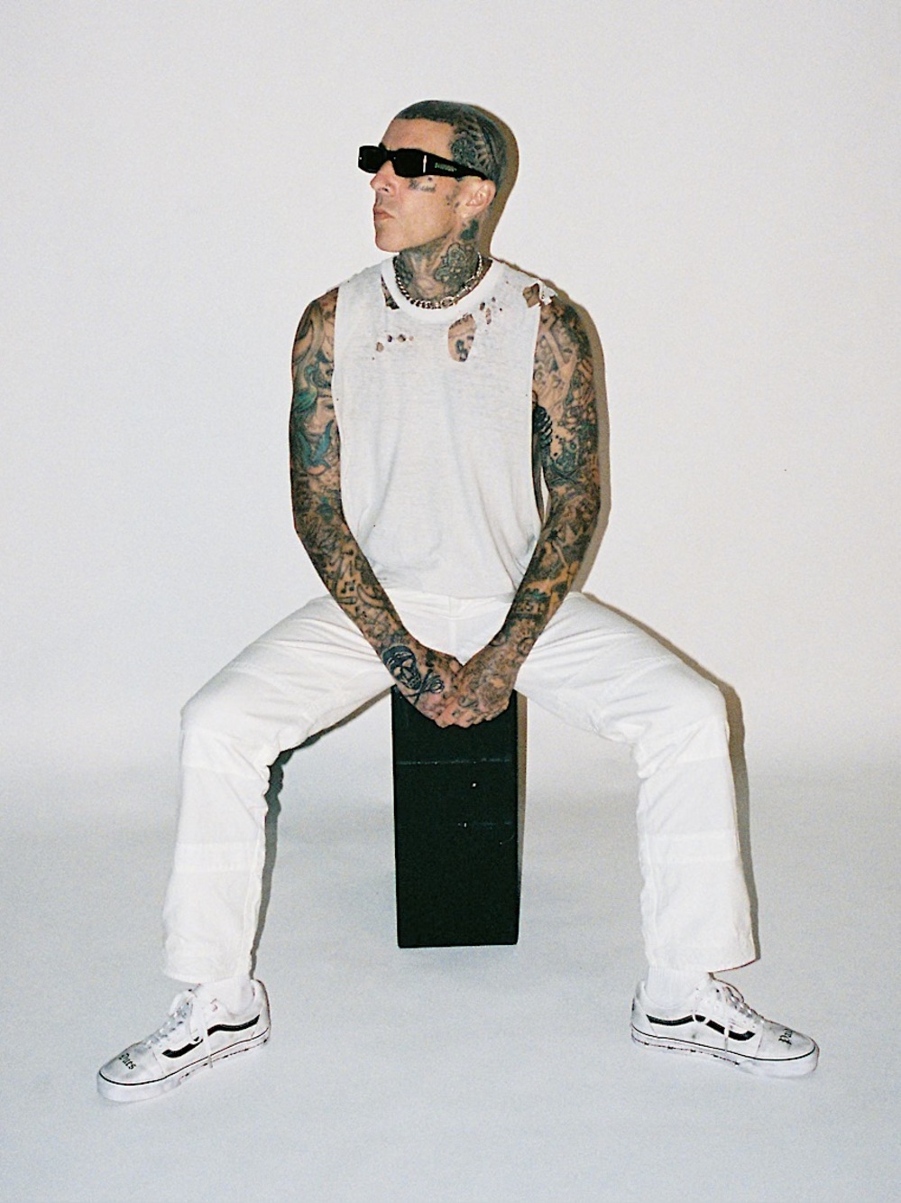 🤍 VANS x TRAVIS BARKER OLD SKOOL WHITE 🥁